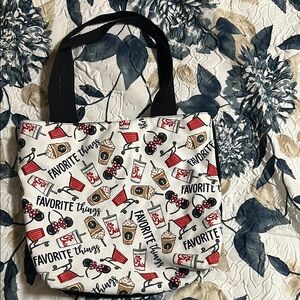 Favorite Things Tote Bag with Black Handles